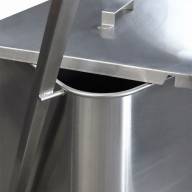 Тележка-чан для сыпучих продуктов ТЧ-520*485 Finist, нержавеющая сталь, 4 колеса - Тележка-чан для сыпучих продуктов ТЧ-520*485 Finist, нержавеющая сталь, 4 колеса - 3