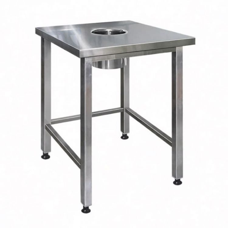 Стол для отходов СППо-800*600*850 Finist, сварной, каркас-труба нерж