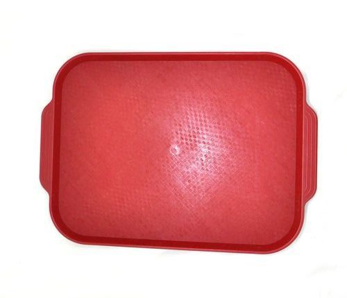 Поднос пищевой, пластик 45х35.5см, вишневый (505)