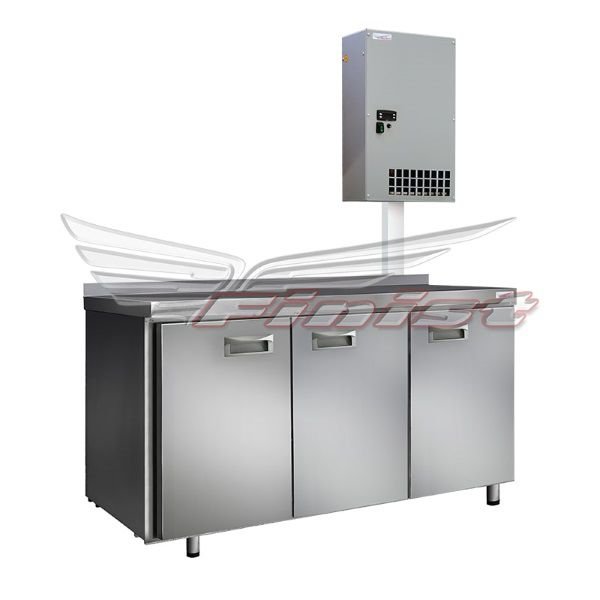 Холодильный стол Finist СХСан-600-3, 1410 мм, 3 двери, с настенным агрегатом