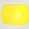 Поднос пищевой, пластик 45х35.5см, желтый (108)