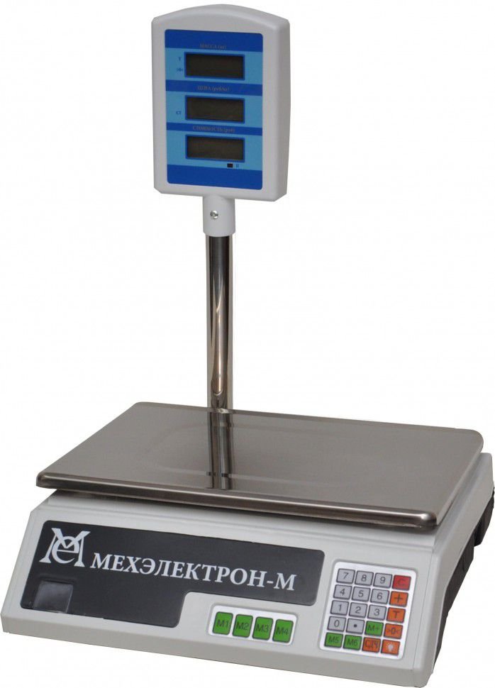 Весы настольные торговые Мехэлектрон-М ВР 4900-30-5СДБ-05 со стойкой