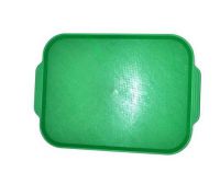 Поднос пищевой, пластик 45х35.5см, зеленый (119)