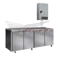 Холодильный стол Finist СХСан-600-4, 1900 мм, 4 двери, с настенным агрегатом