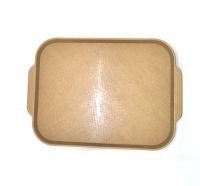 Поднос пищевой, пластик 45х35.5см, золотой (508)