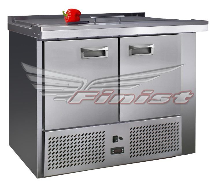 Холодильный стол для салатов Finist СХСнс-700-2, 1000 мм, 2 двери