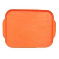 Поднос пищевой, пластик 45х35.5см, красный (163)