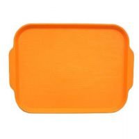 Поднос пищевой, пластик 45х35.5см, оранжевый (166)