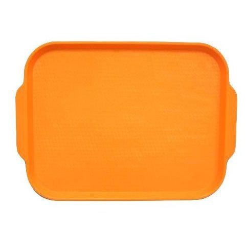 Поднос пищевой, пластик 45х35.5см, оранжевый (166)