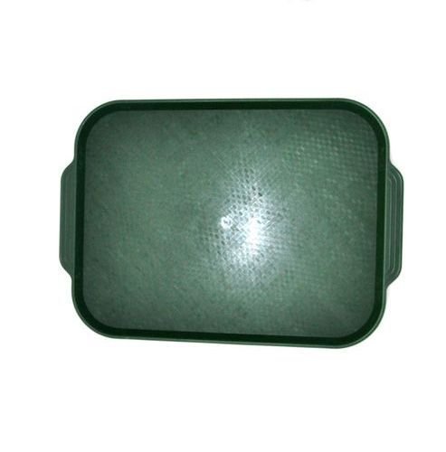 Поднос пищевой, пластик 45х35.5см, темно-зеленый (414)