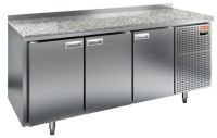 Холодильный стол для пиццы HiCold GN 111/TN камень, 1835 мм, 3 двери