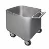 Тележка-чан для фарша ТЧ-590*550 Finist, нержавеющая сталь, 100л, 3 колеса