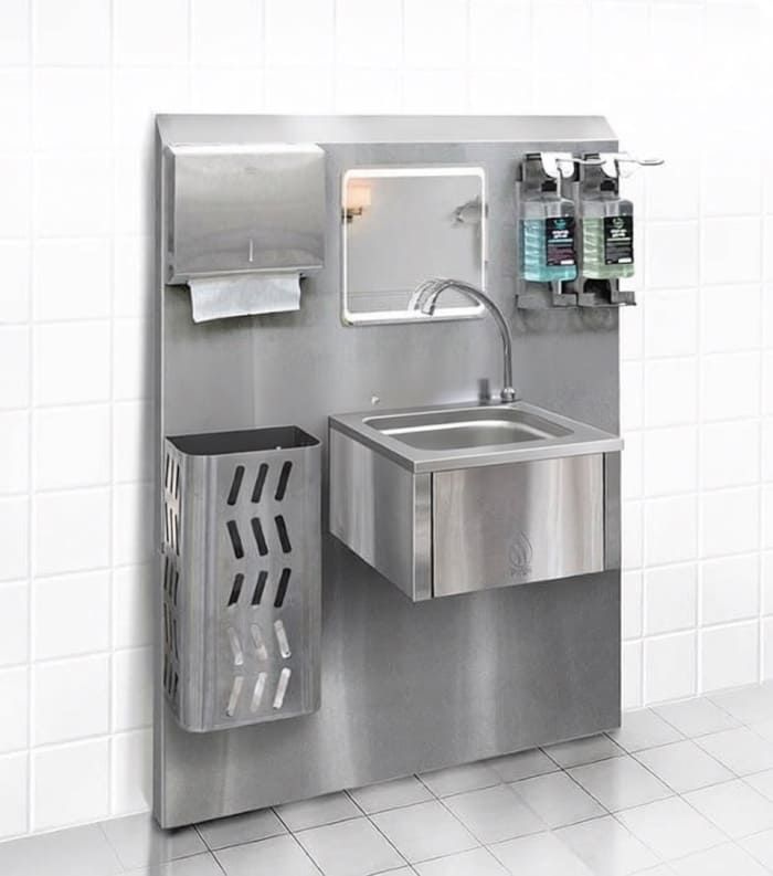 Гигиенический стенд ГСк-1000*460*1875 мм, сенсорный, настенный