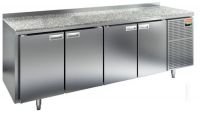 Холодильный стол для пиццы HiCold GN 1111/TN камень, 2280 мм, 4 двери
