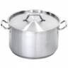 Кастрюля из нержавеющей стали, 2 л, двойное дно, с крышкой, 19002, MGSteel