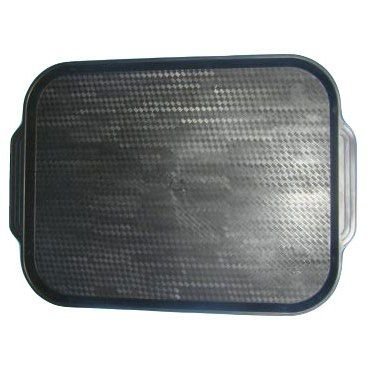 Поднос пищевой, пластик 45х35.5см, черный (110)
