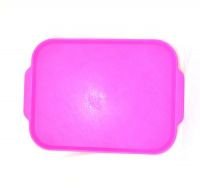 Поднос пищевой, пластик 45х35.5см, ярко-розовый (409)