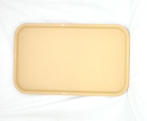 Поднос пищевой, пластик 53х33см, бежевый (107)