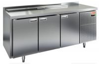 Холодильный стол для салатов HiCold SL1- 111/GN (1/3), 1835 мм, гнездо 1280х156 мм, 3 двери