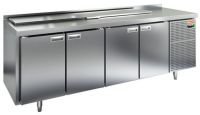 Холодильный стол для салатов HiCold SL1- 1111/SN (1/6), 2280 мм, гнездо 1770х156 мм, 4 двери