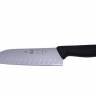 Нож японский Шеф 180/310 мм с бороздками, черная ручка, HoReCa 281.HR85.18 Icel