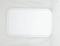 Поднос пищевой, пластик 53х33см, белый, особо прочный