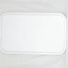 Поднос пищевой, пластик 53х33см, белый, особо прочный
