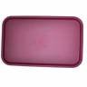 Поднос пищевой, пластик 53х33см, вишневый