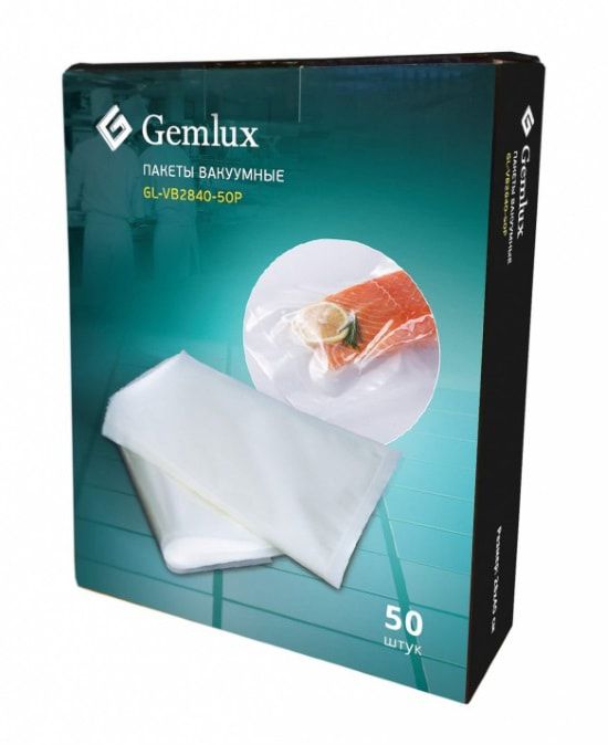Пакеты для вакуумного упаковщика Gemlux GL-VB2840-50P, 28x40 см