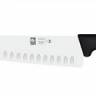 Нож поварской 260/385 мм Шеф черный с бороздками PRACTICA Icel 24100.3067000.260