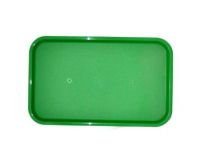 Поднос пищевой, пластик 53х33см, зеленый