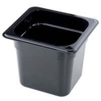 Гастроемкость 1/6 h=150 поликарбонат черная Cambro 66CW 110