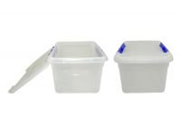 Контейнер для продуктов прямоуг. 8 л 30*23*16 см с синим зажимом 1719 Мастергласс Россия