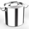 Котел 12 л нерж. d=25 см h=25 см тройное дно с крышк. (индукция) MGSteel 19012