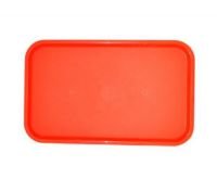 Поднос пищевой, пластик 53х33см, красный