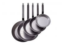 Сковорода d=40 см белая сталь "Carbone Steel Plus" (индукция) De Buyer 5110.40