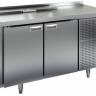 Холодильный стол для салатов HiCold SL1- 11/GN (1/3), 1390 мм, гнездо 790х156 мм, 2 двери