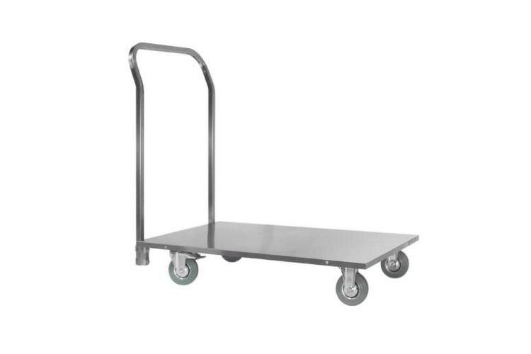 Тележка грузовая ТПГ-1200*800*980 Profi Inox, 4 колеса, нержавеющая сталь