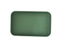 Поднос пищевой, пластик 53х33см, темно-зеленый