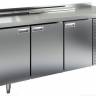 Холодильный стол для салатов HiCold SL2- 111/GN (1/6), 1835 мм, гнездо 1384х300 мм, 3 двери