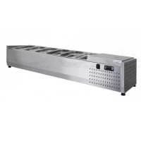 Холодильная витрина ToppingBox НХВо-6, для ингредиентов, настольная, открытая, 1450 мм