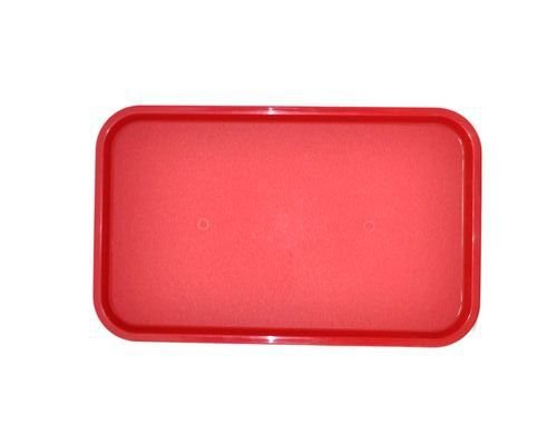 Поднос пищевой, пластик 53х33см, темно-красный