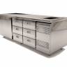 Холодильный стол  Finist СХС-800-2/6, с мойкой, 2300 мм, 2 двери, 6 ящиков