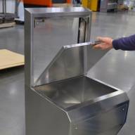 Ванна моечная консольная ВМПк-1/1600*600*1200, сварная, односекционная, нержавеющая сталь, каркас-труба нерж. - Ванна моечная консольная ВМПк-1/1600*600*1200, сварная, односекционная, нержавеющая сталь, каркас-труба нерж. - 9