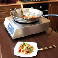 Сковорода wok  Indokor WIND36BL, нержавеющая сталь, D=36 см, с крышкой - Сковорода wok  Indokor WIND36BL, нержавеющая сталь, D=36 см, с крышкой - 2