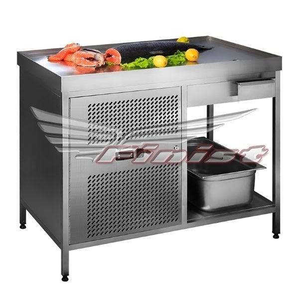 Холодильный стол Finist СХСо-1300, 1300 мм, с охлаждаемой поверхностью