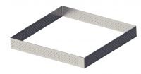 Форма для выкладки/выпечки "Квадрат" 20*20*2 см нерж. перфорир. De Buyer 3099.22