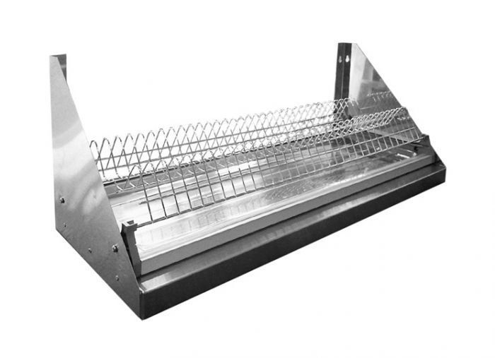 Полка консольная открытая с кассетой для сушки тарелок нерж. сталь Finist ПКт-1200*300*300