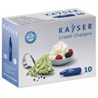Баллончик для сифона для взбивания сливок (N2O) 10 шт/уп синий KAYSER 2222
