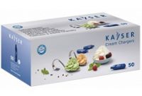 Баллончик для сифона для взбивания сливок (N2O) 50 шт/уп синий KAYSER 2227